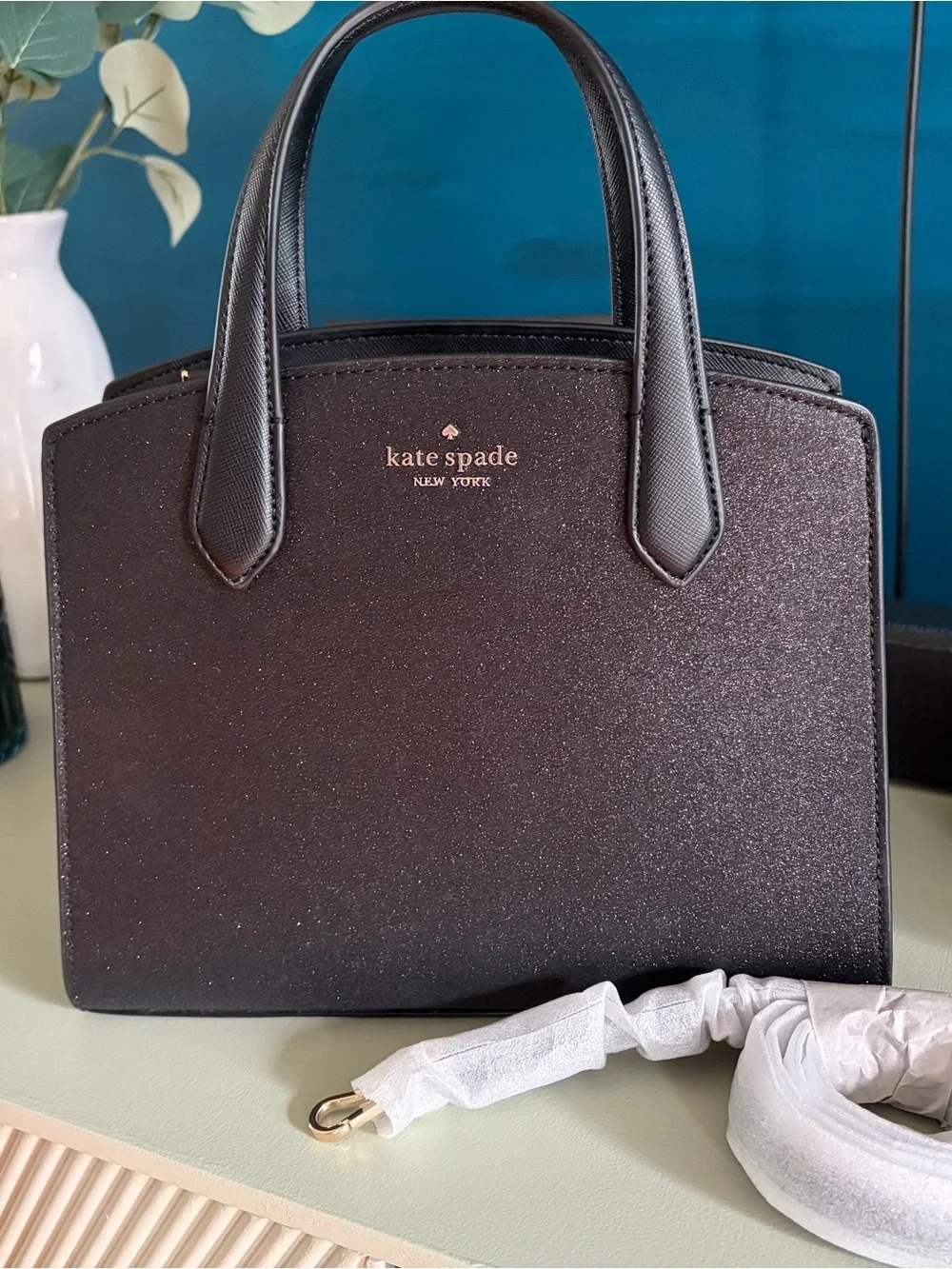 Kate Spade Tinsel Glitter Satchel